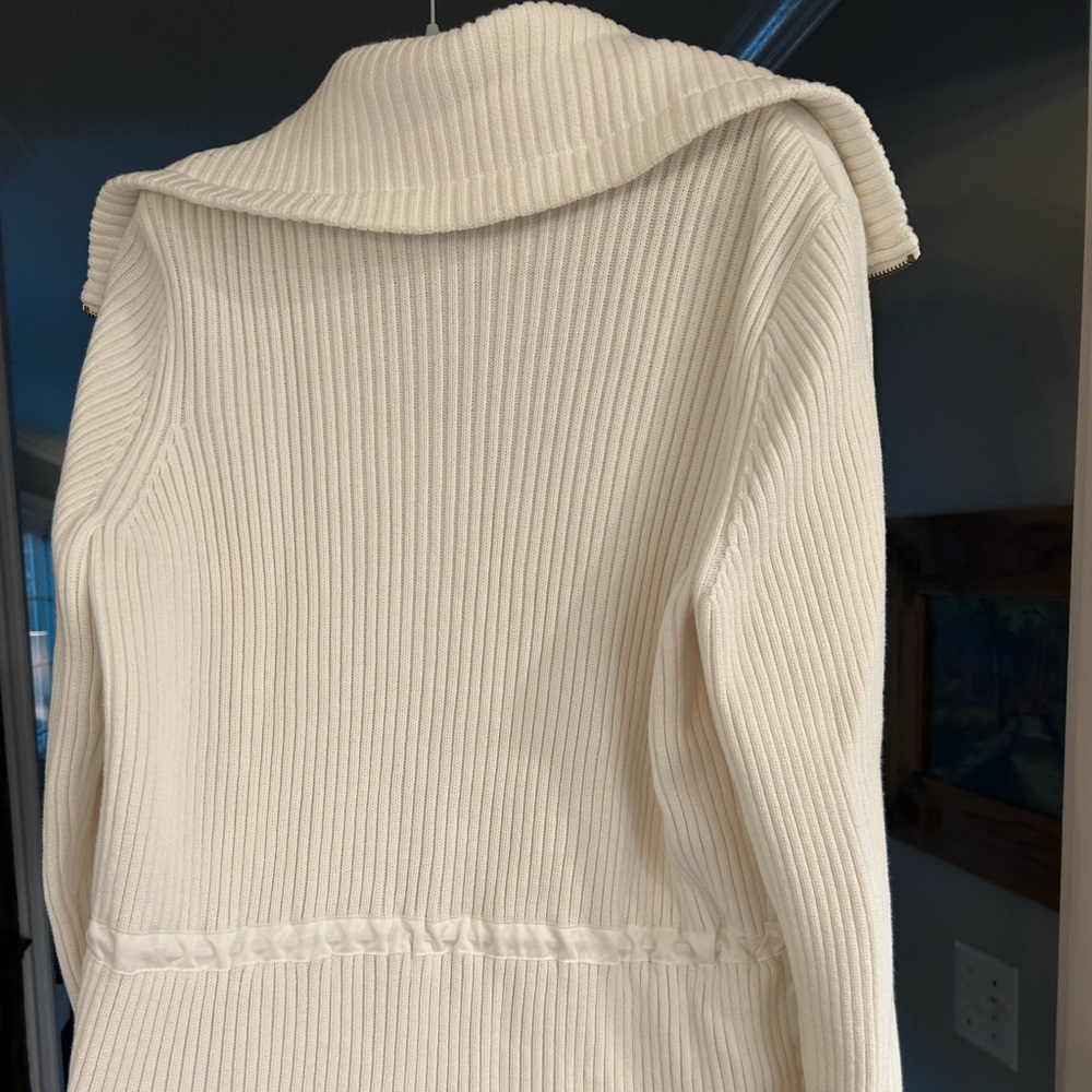 Jones of NY zip up jacket off white Size XL